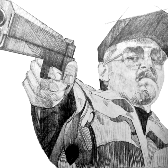 Mike from Spaced - Pencil Sketch